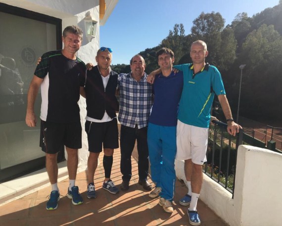 JIRI NOVAK visita el Club de Tenis Estepona